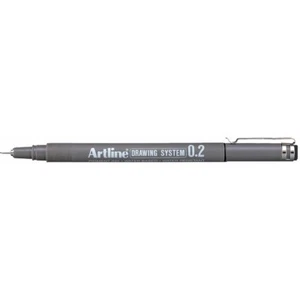 Artline 232 Drawing System Pen 0.2mm Black - Picture 1 of 1
