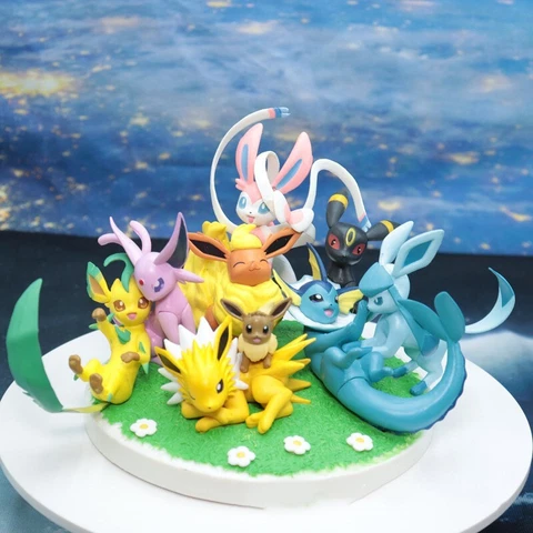 Eevee Flareon Jolteon Vaporeon Umbreon Sylveon Etc Pokemon Model Statue Figure Cover