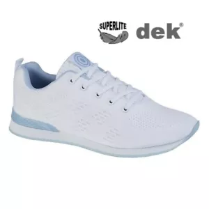 Ladies Bowling Trainers Lace Up Shoes Trainers Dek Curve Bowls Comfy Superlight - Picture 1 of 9