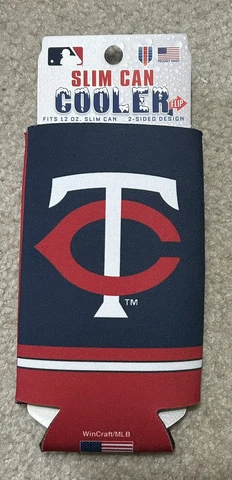 Minnesota Twins Baseball 12oz Slim Can Cooler Koozie New Cover