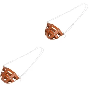 2 Sets Pferdemaulkorb/Kuhmaulkorb + 4 Langes Seil Gegen Beißen Und Fressen - Bild 1 von 12