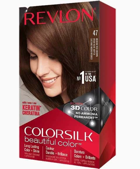 Revlon Colorsilk Beautiful Color Permanent Haarfarbe 47 Medium Rich Brown - Bild 1 von 1
