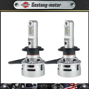 2X H7 Headlight Bulbs W/LED Chips Conversion Kit Cool White 60W 10000LM - Picture 1 of 9
