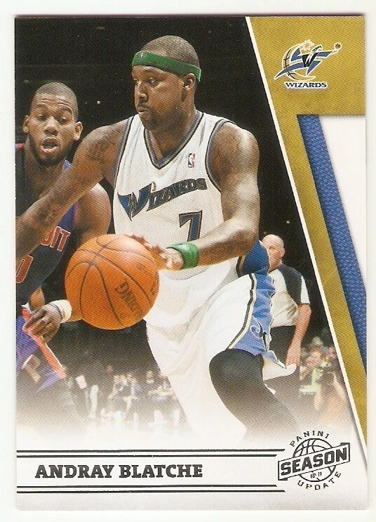 ANDRAY BLATCHE SILVER SERIAL /99 2010-11 PANINI SEASON UPDATE 93 WIZARDS SP - Image 1 of 1
