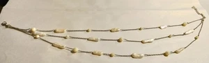 Vintage Japanese Biwa Pearl and Rare Japanese Glass Beads Beaded Necklace - Picture 1 of 16