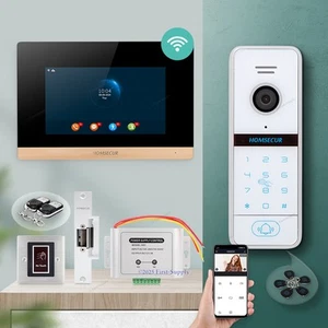 HOMSECUR WIFI Video Door Phone Call Intercom RFID Auto Recording Voice Message - Picture 1 of 11