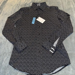 Robert Graham NWT Ziton Casual Button Down Shirt Size S Tailored in Gray/Multi - Picture 1 of 12