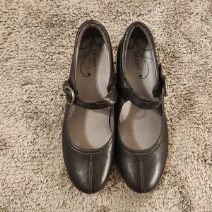 Abeo Shoes Womens Mary Jane Black 8.5 Casual Comfort Heels Loafers Shoes - Picture 1 of 7