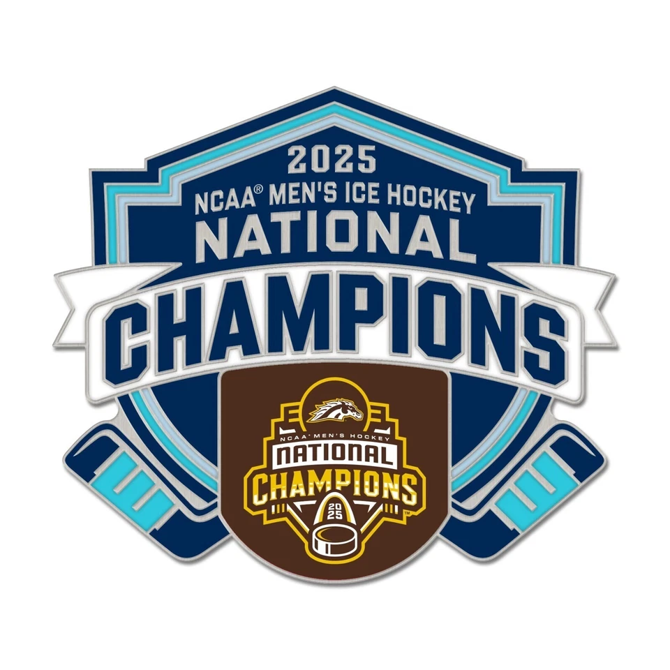 Prendedor Frozen Four National Champions Western Michigan 2025 Foto 1 de 1