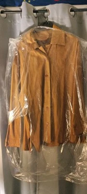 Genuine Soft Suede Leather Brown Shirt Men New Handmade Stylish Casual Party - Image 1 of 4