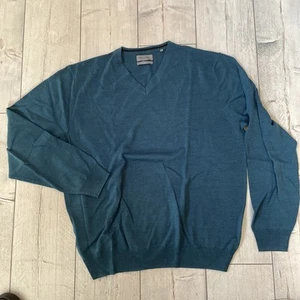 Christian Berg +++ Pullover +++ V-Ausschnitt +++ petrol +++ XXL - Bild 1 von 4