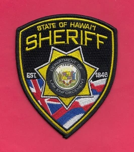 A25 PROTOTYPE STATE HAWAII DEPARTMENT LAW ENFORCEMENT SHERIFF POLICE PATCH FBI - Picture 1 of 1