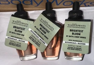 3x Bath & Body Works BRIGHTEST BLOOM Wallflower Duftöl Nachfüllbirnen - Bild 1 von 1