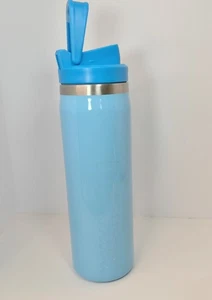 Dunkin Donuts 24oz Biberón Hidratación Acero Inoxidable con Mosquetón Azul Bebé 2023 - Imagen 1 de 9