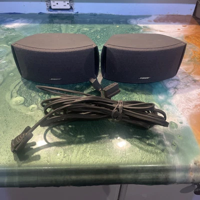 Bose AV3 2 1 GS Series II III Media Center Speakers Pair Right Left with Cable - Image 1 of 4