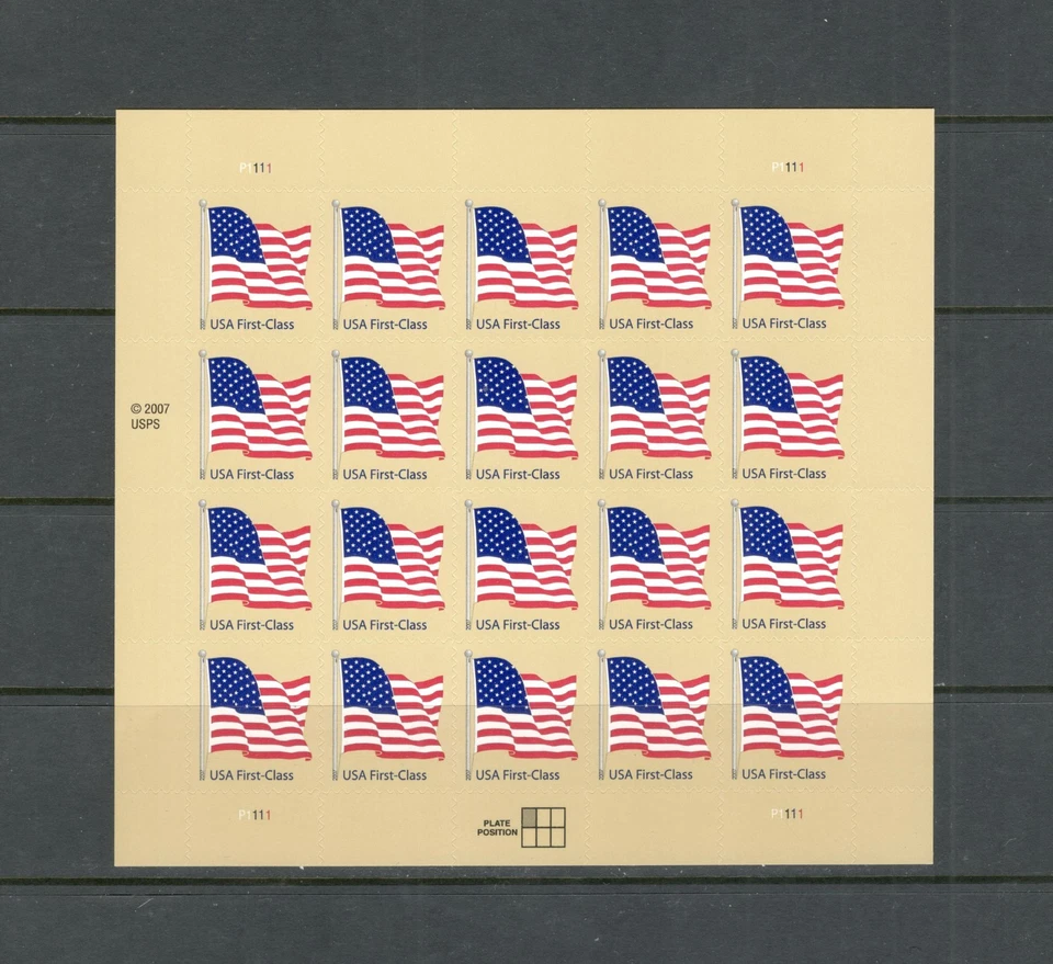 Sc # 4130 ~ Full Pane ~ Non - Denominational (41¢) Flag Issue - Image 1 of 1