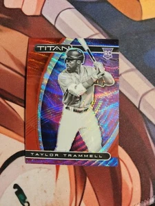 Taylor Trammell /199 Rookie Ruby Wave PRIZM 2021 Chronicles Titan #20 Mariners - Picture 1 of 3
