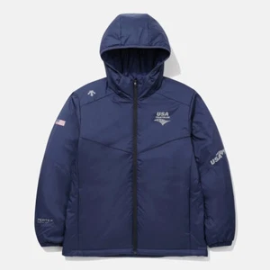 DESCENTE Herren USAT PERTEX WATTIERTE KAPUZENJACKE SQ123IPD11 MARINEBLAU M-2XL ASIATISCHE PASSFORM - Bild 1 von 17