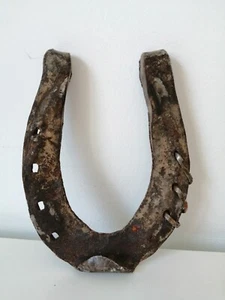 Rumänisches Eisen Glückshufeisen Pferd Handarbeit rustikal traditionell Land Dorf - Bild 1 von 8