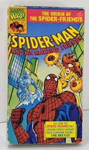 Spider-Man & His Amazing Friends Origin Of Spider-Friends VHS Tape Marvel Video - Picture 1 of 7