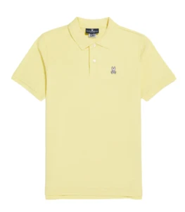 PSYCHO BUNNY POLO YELLOW PSYCHO BUNNY KIDS B0K001W1PC YELLOW - Picture 1 of 1