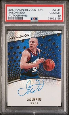 Jason Kidd 2017 Panini Revolution Autographs Gem Mint PSA 10 Pop 6 #A-JK - Image 1 of 2