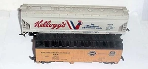 2 Freight Cars. Tyco,Kellogg's, Revell,Fruit Growers Express.HO 1:87.AS PICTURED - Picture 1 of 3