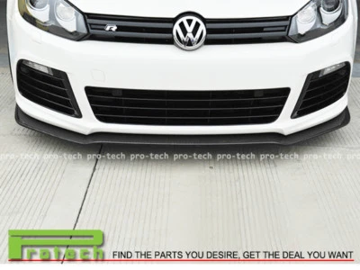 For 2012-2013 Volkswagen Golf GTI MK6 E Style Carbon Front Bumper Lip Spoiler - Image 1 of 2