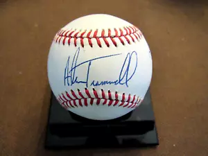 ALAN TRAMMELL LOU WHITAKER 1984 WSC DET TIGERS HOF SIGNED AUTO OAL BASEBALL JSA - Picture 1 of 3
