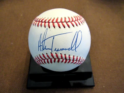 ALAN TRAMMELL LOU WHITAKER 1984 WSC DET TIGERS HOF SIGNED AUTO OAL BASEBALL JSA - Image 1 of 3