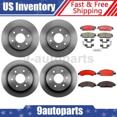 Rotores de freno delanteros traseros Brembo OE pastillas de cerámica para Chevrolet Tahoe 2008-2013 Foto 1 de 4