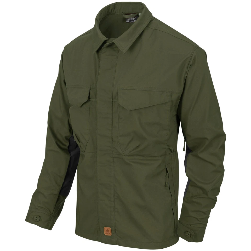 Helikon-Tex Woodsman Chemise Manche Longue Hommes Bushcraft Taiga Green / Noir - Photo 1/1