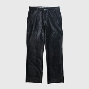 EMPORIO ARMANI Mens Black Velour/Velvet Pants, Made in Italy -Size 40 (US 30-31) - Picture 1 of 9