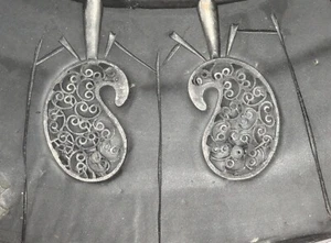 12” Rubber Spin Casting Mold Scalloped Shell Design Ornate Filigree Earrings - Picture 1 of 12