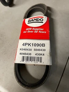 BANDO 4PK1090B Serpentine Belt-Rib Ace Precision Engineered V-Ribbed Belt - Foto 1 di 2