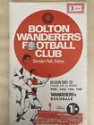 Bolton Wanderers V Rochdale League Cup 1St Round Football Programme 1969