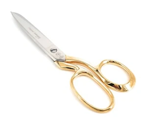 Tijeras de sastre chapadas en oro / tijeras textiles NTS, talla 9,0"/ 23 cm - Imagen 1 de 4