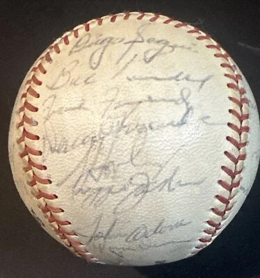 1971 Oakland A’s Team Signed baseball 30 Auto Reggie Jackson Catfish Hunter JSA - Image 1 of 4