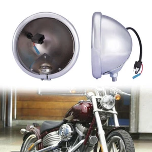 5.75" inch Round Headlight Housing Bucket For Harley Sportster XL 883 1200 Dyna - Picture 1 of 11