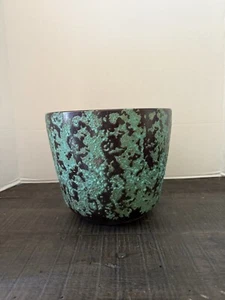 MCM Lava Drip Glazed Ceramic Planter - Picture 1 of 15