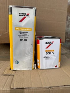 Spies Hecker Diamond Clear Lacquer Pack 7.5lt (5lt 8450 1 x 2.5lt 3315) - Picture 1 of 2