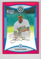 TYSON ROSS 2008 Bowman Chrome Red Prospect Rookie Refractor # 1/5 Padres RARE RC