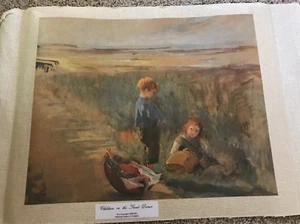 Eva Gozalez Italian Artist Rare “ Children In The Dunes” Collectible Art Ireland - Picture 1 of 8