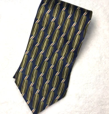 Gian Franco Ruffini Necktie Italy 100% Silk Made In USA 57" Blue Tie - Image 1 of 4