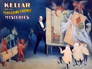 Kellar the magician decor Poster. Fine Graphic Art Wall Interior Design 2610 - Picture 1 of 1