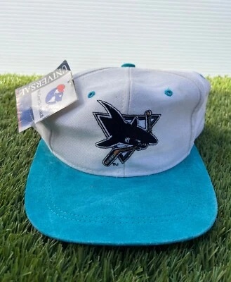 De colección Años 90 San Jose Sharks Deadstock NHL Hockey Snapback Sombrero Gorra Ajustable Foto 1 de 4