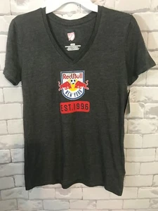 New York Red Bulls MLS Soccer Short Sleeve Women's Gray T-shirt Small - Picture 1 of 4