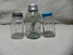 Ball Salt & Pepper Shakers & Mason Toothpick Holder D - Picture 1 of 8