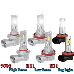 For Volvo VNL VNM 2004-2015 Combo LED Headlight High-Low Beam + Fog Light Bulbs - Picture 1 of 14