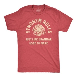 Rollos sinónimos para hombre Just Like Grammar Usados para hacer Camiseta Divertida Rollo de Canela - Imagen 1 de 7